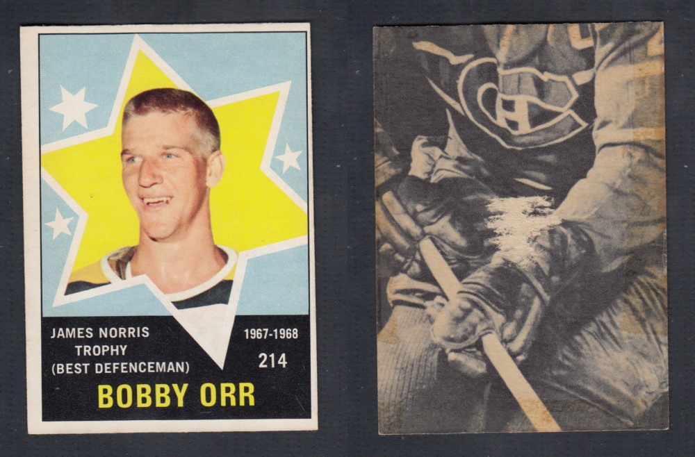 1968-69 O-PEE-CHEE HOCKEY CARD #214 JAMES NORRIS TROPHY B. ORR photo 1968-69 O-PEE-CHEE HOCKEY CARD #214 JAMES NORRIS TROPHY B. ORR photo