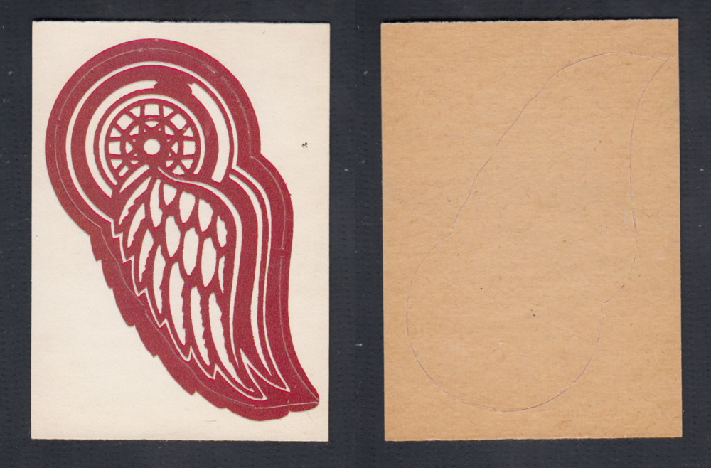 1972-73 O-PEE-CHEE TEAM EMBLEM NHL DETROIT RED WINGS photo 1972-73 O-PEE-CHEE TEAM EMBLEM NHL DETROIT RED WINGS photo