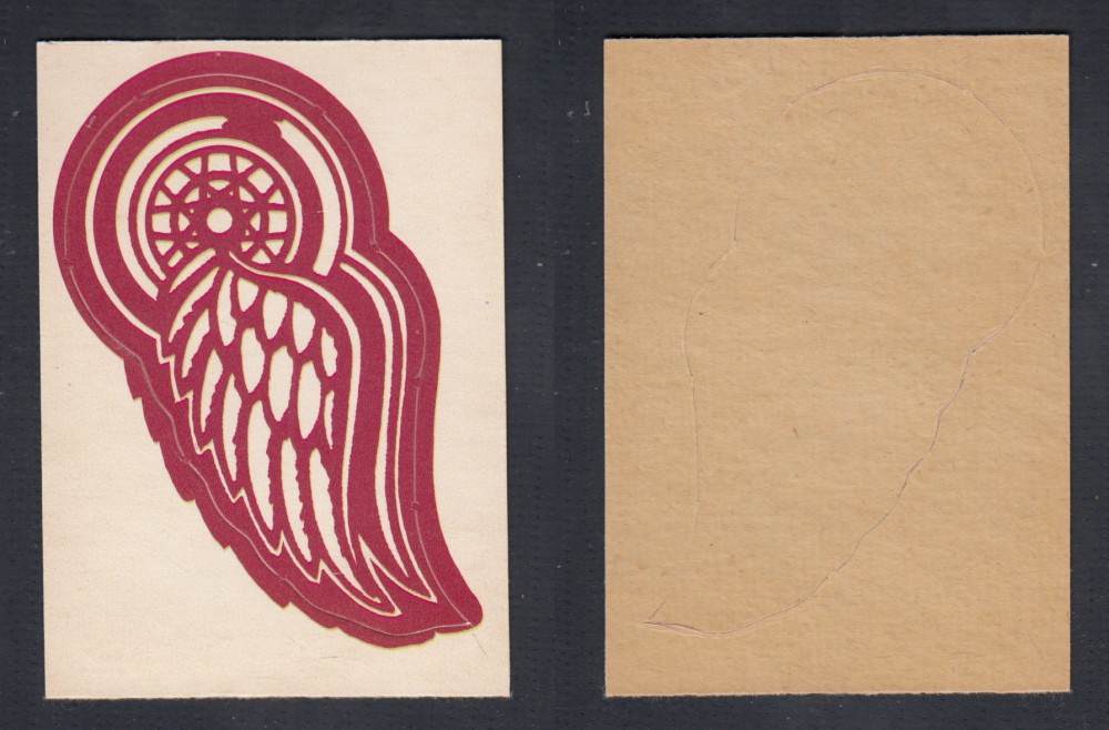 1972-73 O-PEE-CHEE TEAM EMBLEM NHL DETROIT RED WINGS photo 1972-73 O-PEE-CHEE TEAM EMBLEM NHL DETROIT RED WINGS photo