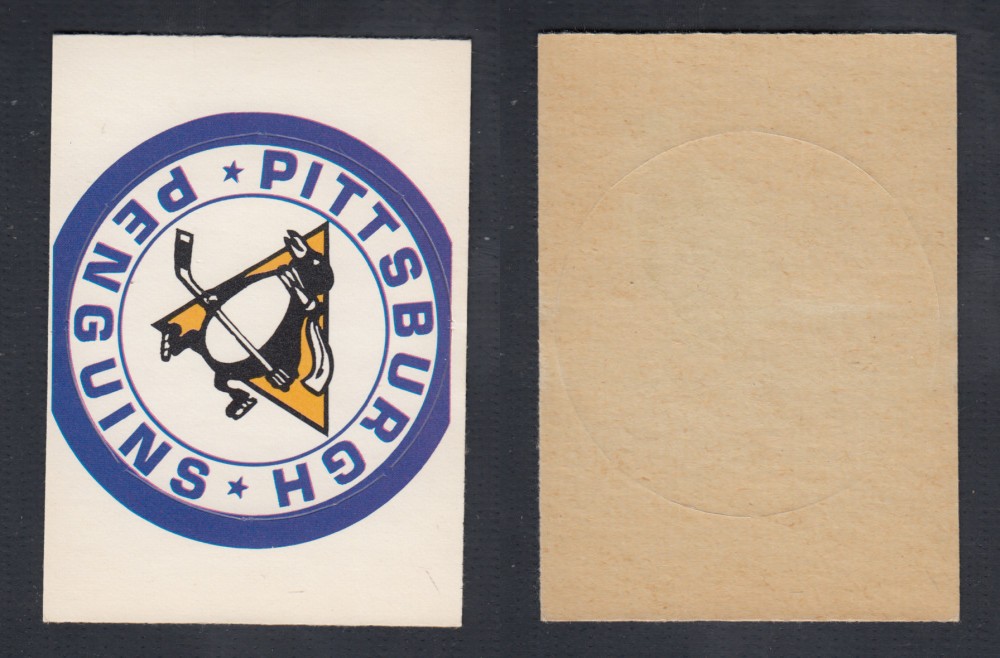 1972-73 O-PEE-CHEE TEAM EMBLEM NHL PITTSBURGH PENGUINS photo 1972-73 O-PEE-CHEE TEAM EMBLEM NHL PITTSBURGH PENGUINS photo