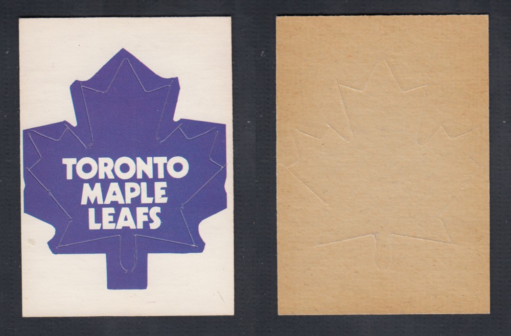 1972-73 O-PEE-CHEE TEAM EMBLEM NHL TORONTO MAPLE LEAFS photo 1972-73 O-PEE-CHEE TEAM EMBLEM NHL TORONTO MAPLE LEAFS photo
