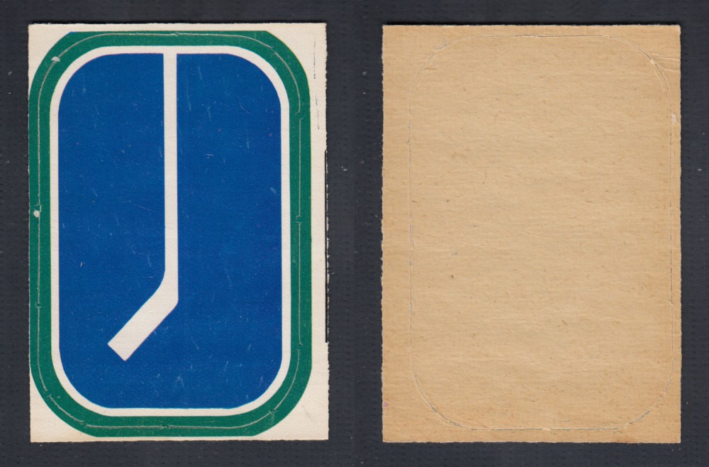 1972-73 O-PEE-CHEE TEAM EMBLEM NHL VANCOUVER CANUCKS photo 1972-73 O-PEE-CHEE TEAM EMBLEM NHL VANCOUVER CANUCKS photo