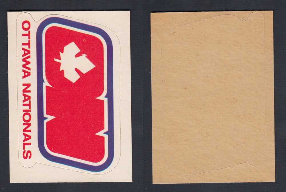1972-73 O-PEE-CHEE TEAM EMBLEM WHA OTTAWA NATIONALS photo 1972-73 O-PEE-CHEE TEAM EMBLEM WHA OTTAWA NATIONALS photo