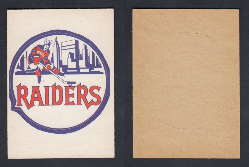 1972-73 O-PEE-CHEE TEAM EMBLEM WHA NEW YORK RAIDERS photo