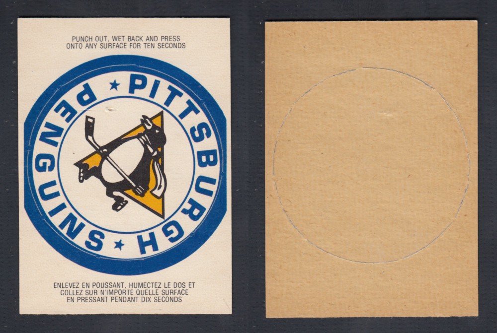 1973-74 O-PEE-CHEE TEAM EMBLEM NHL PITSBURGH PENGUINS photo