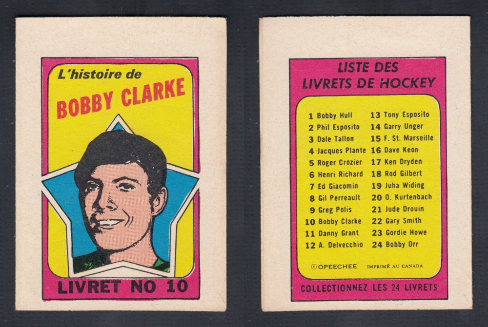 1971-72 O-PEE-CHEE STORY BOOKLET FRENCH #10 B. CLARKE photo 1971-72 O-PEE-CHEE STORY BOOKLET FRENCH #10 B. CLARKE photo