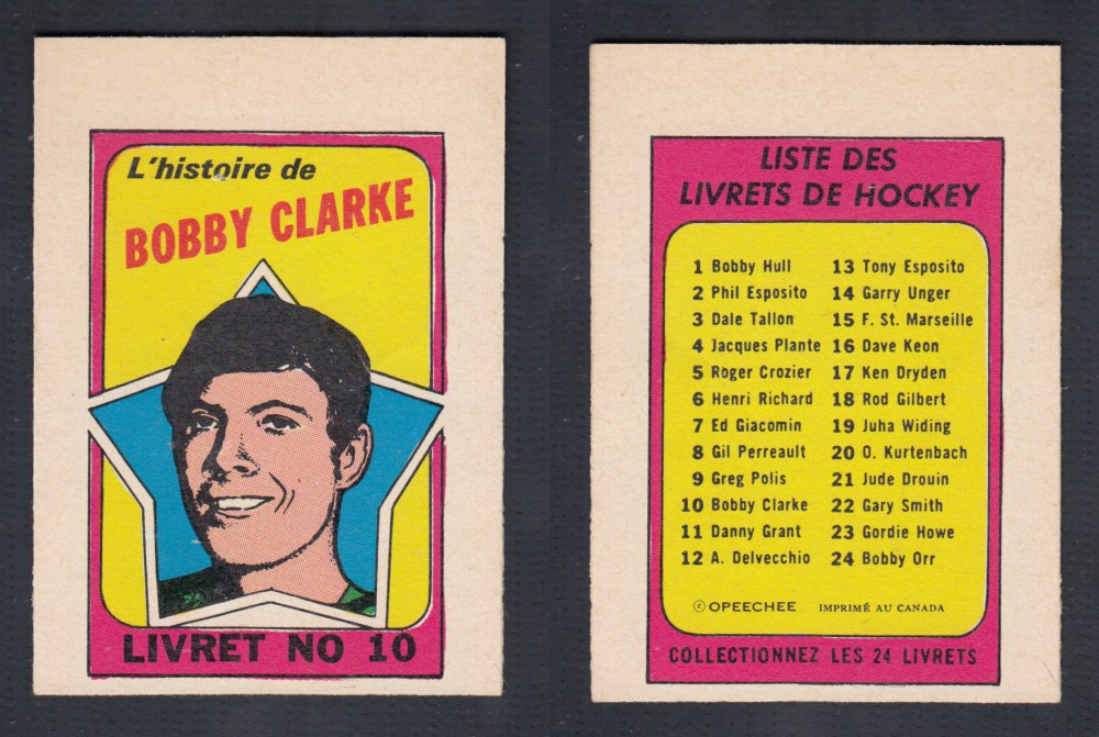 1971-72 O-PEE-CHEE STORY BOOKLET FRENCH #10 B. CLARKE photo 1971-72 O-PEE-CHEE STORY BOOKLET FRENCH #10 B. CLARKE photo