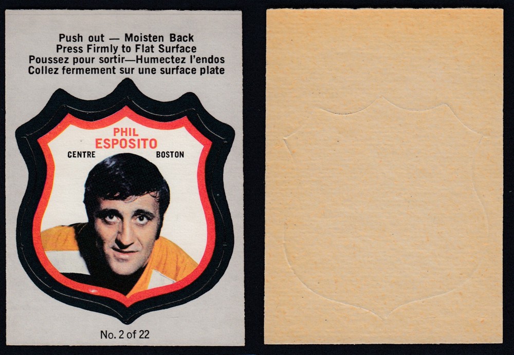 1972-73 O-PEE-CHEE PLAYER CREST #2 P. ESPOSITO photo