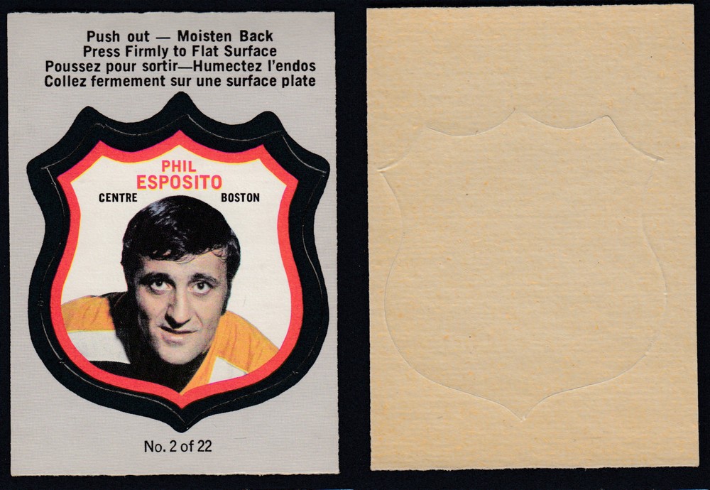 1972-73 O-PEE-CHEE PLAYER CREST #2 P. ESPOSITO photo