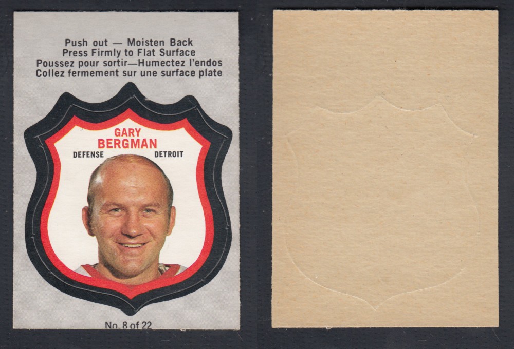 1972-73 O-PEE-CHEE PLAYER CREST #8 G. BERGMAN photo 1972-73 O-PEE-CHEE PLAYER CREST #8 G. BERGMAN photo