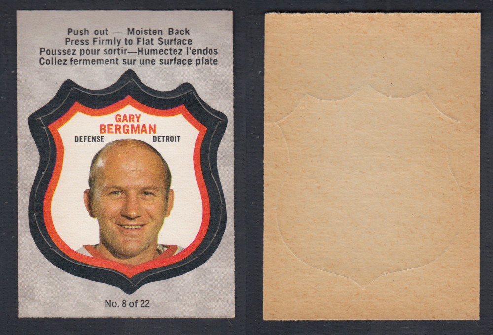 1972-73 O-PEE-CHEE PLAYER CREST #8 G. BERGMAN photo 1972-73 O-PEE-CHEE PLAYER CREST #8 G. BERGMAN photo