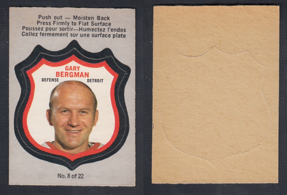 1972-73 O-PEE-CHEE PLAYER CREST #8 G. BERGMAN photo 1972-73 O-PEE-CHEE PLAYER CREST #8 G. BERGMAN photo