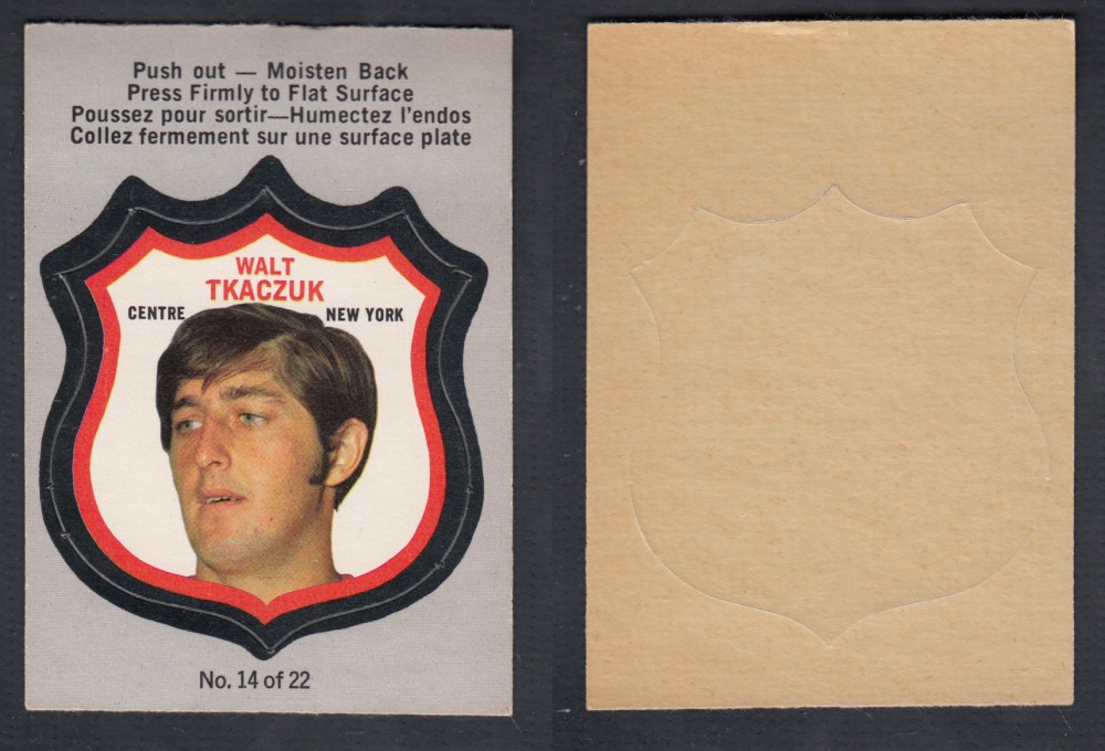 1972-73 O-PEE-CHEE PLAYER CREST #14 W. TKACZUK photo 1972-73 O-PEE-CHEE PLAYER CREST #14 W. TKACZUK photo