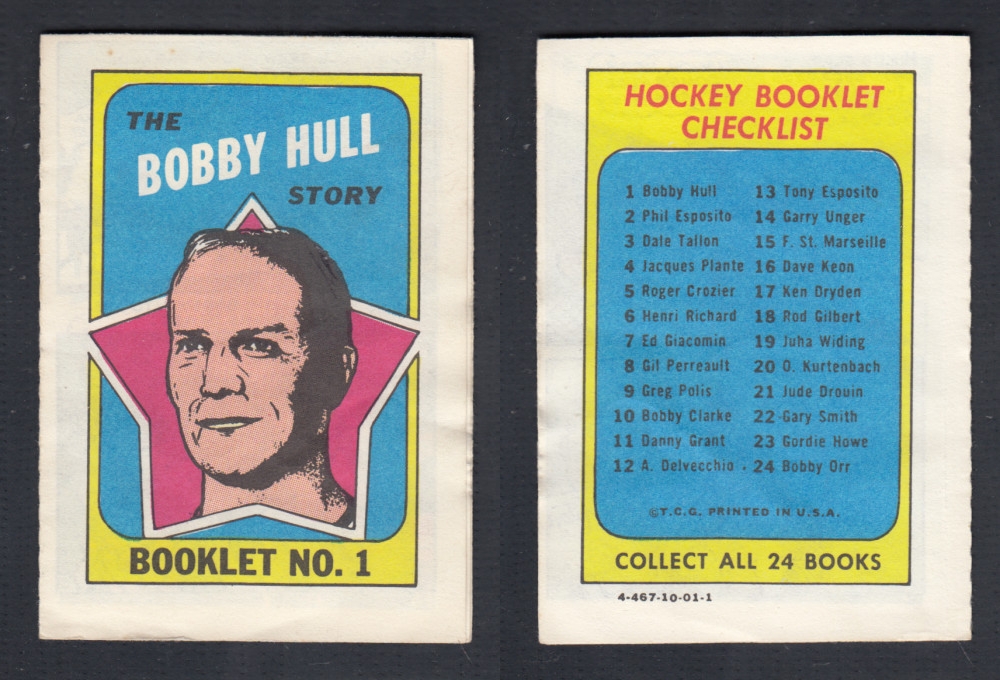 1971-72 TOPPS STORY BOOKLET #1 B. HULL photo 1971-72 TOPPS STORY BOOKLET #1 B. HULL photo