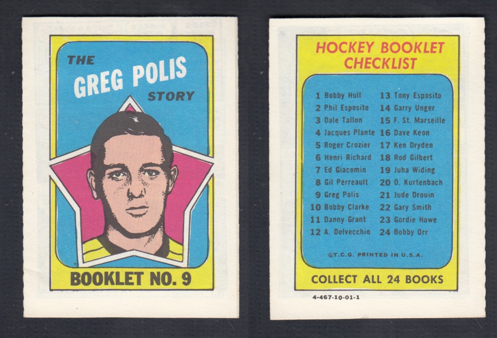1971-72 TOPPS STORY BOOKLET #9 G. POLIS photo 1971-72 TOPPS STORY BOOKLET #9 G. POLIS photo