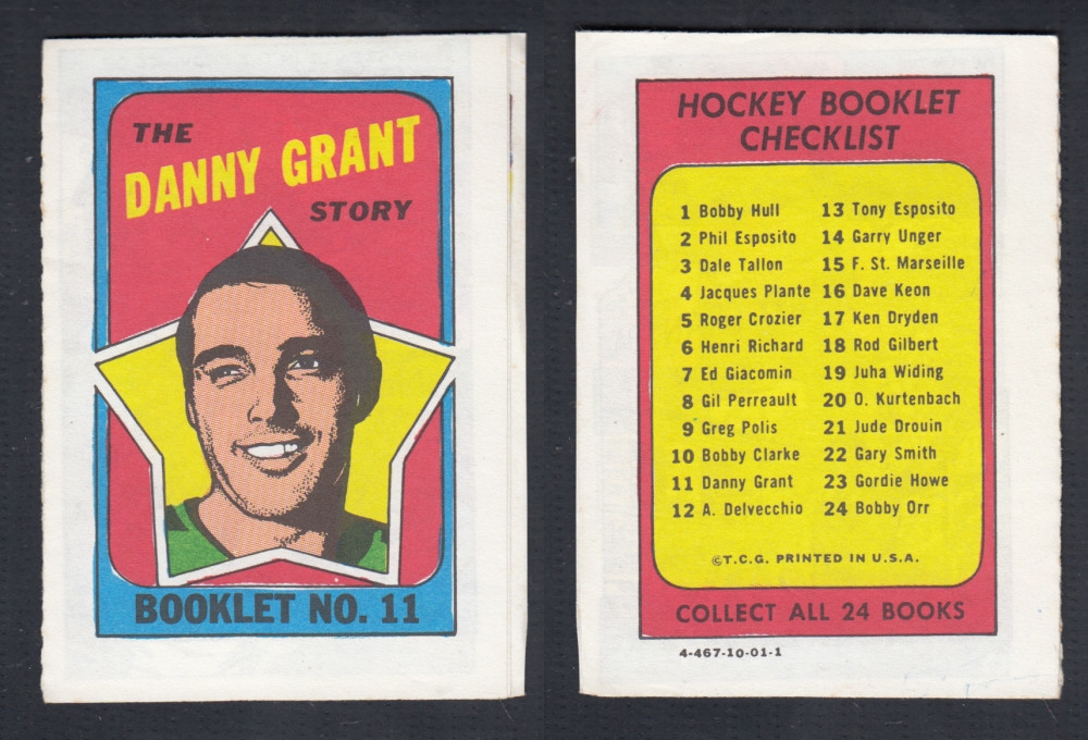 1971-72 TOPPS STORY BOOKLET #11 D. GRANT photo 1971-72 TOPPS STORY BOOKLET #11 D. GRANT photo