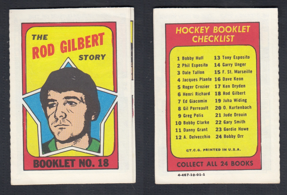 1971-72 TOPPS STORY BOOKLET #18 R. GILBERT photo 1971-72 TOPPS STORY BOOKLET #18 R. GILBERT photo