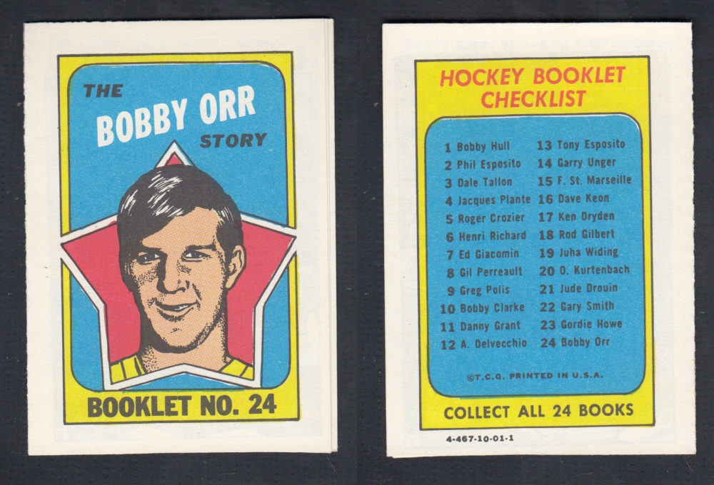 1971-72 TOPPS STORY BOOKLET #24 B. ORR photo 1971-72 TOPPS STORY BOOKLET #24 B. ORR photo