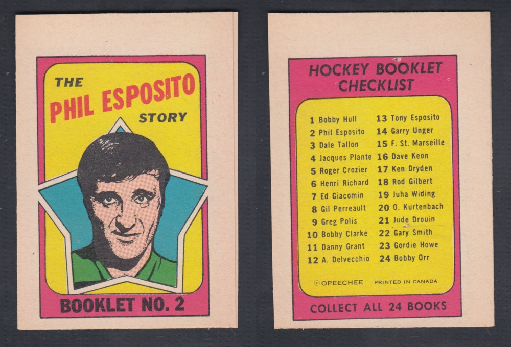 1971-72 O-PEE-CHEE STORY BOOKLET #2 P. ESPOSITO photo 1971-72 O-PEE-CHEE STORY BOOKLET #2 P. ESPOSITO photo