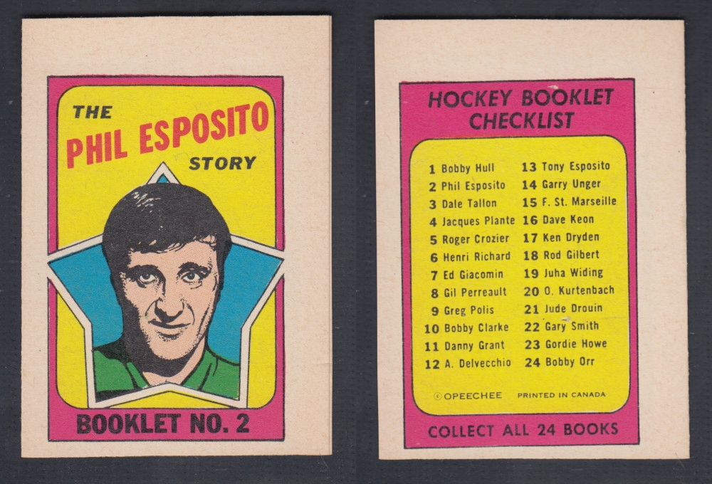 1971-72 O-PEE-CHEE STORY BOOKLET #2 P. ESPOSITO photo 1971-72 O-PEE-CHEE STORY BOOKLET #2 P. ESPOSITO photo