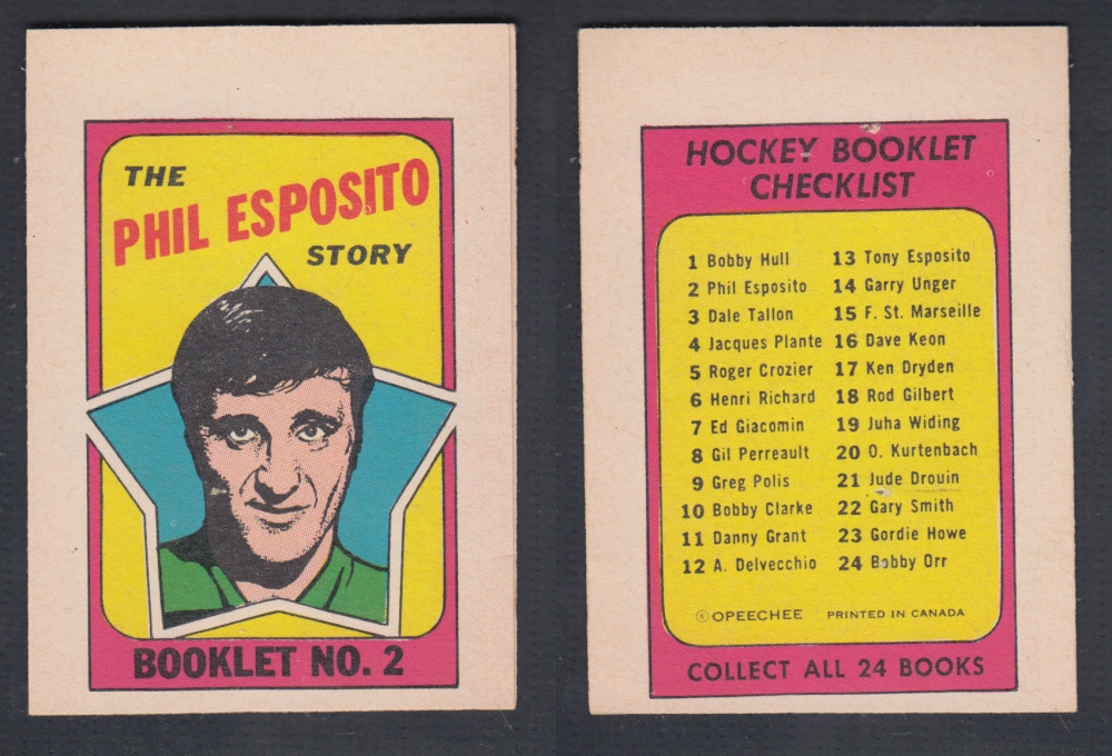 1971-72 O-PEE-CHEE STORY BOOKLET #2 P. ESPOSITO photo 1971-72 O-PEE-CHEE STORY BOOKLET #2 P. ESPOSITO photo