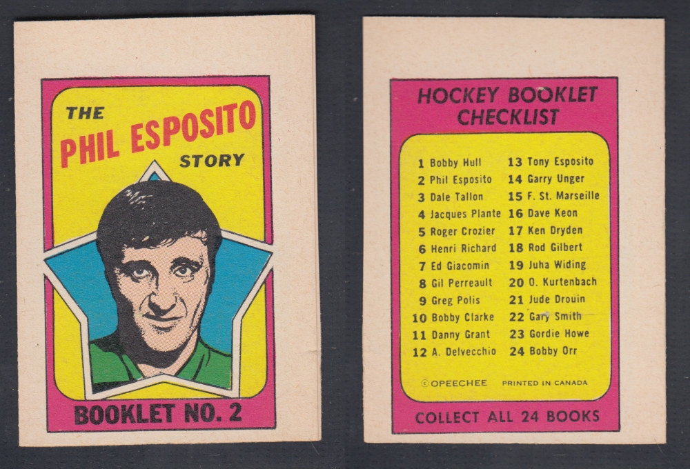 1971-72 O-PEE-CHEE STORY BOOKLET #2 P. ESPOSITO photo 1971-72 O-PEE-CHEE STORY BOOKLET #2 P. ESPOSITO photo