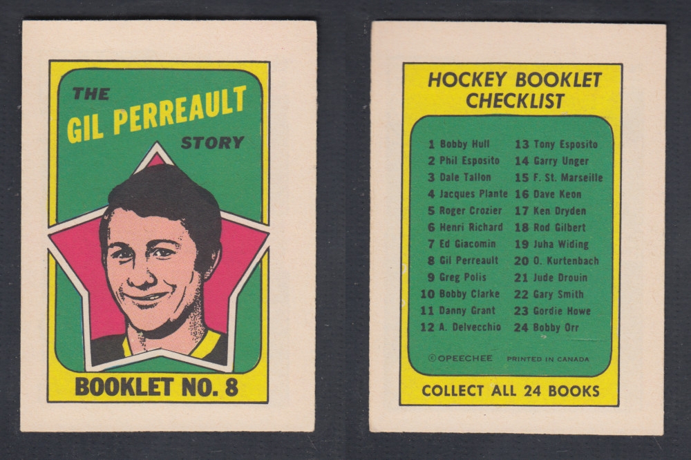 1971-72 O-PEE-CHEE STORY BOOKLET #8 G. PERREAULT photo 1971-72 O-PEE-CHEE STORY BOOKLET #8 G. PERREAULT photo