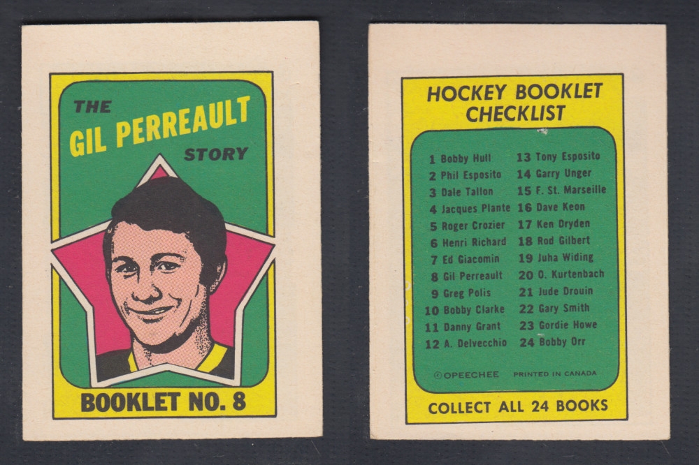 1971-72 O-PEE-CHEE STORY BOOKLET #8 G. PERREAULT photo 1971-72 O-PEE-CHEE STORY BOOKLET #8 G. PERREAULT photo