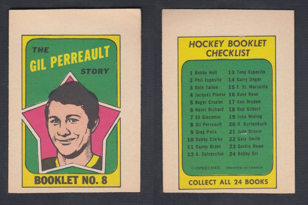 1971-72 O-PEE-CHEE STORY BOOKLET #8 G. PERREAULT photo 1971-72 O-PEE-CHEE STORY BOOKLET #8 G. PERREAULT photo