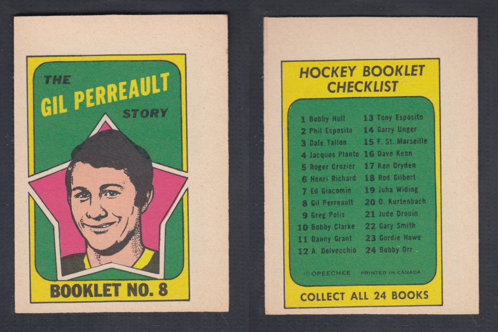 1971-72 O-PEE-CHEE STORY BOOKLET #8 G. PERREAULT photo 1971-72 O-PEE-CHEE STORY BOOKLET #8 G. PERREAULT photo