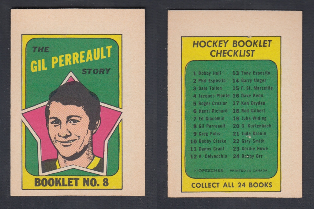 1971-72 O-PEE-CHEE STORY BOOKLET #8 G. PERREAULT photo 1971-72 O-PEE-CHEE STORY BOOKLET #8 G. PERREAULT photo