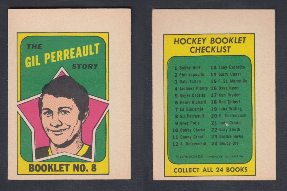 1971-72 O-PEE-CHEE STORY BOOKLET #8 G. PERREAULT photo 1971-72 O-PEE-CHEE STORY BOOKLET #8 G. PERREAULT photo