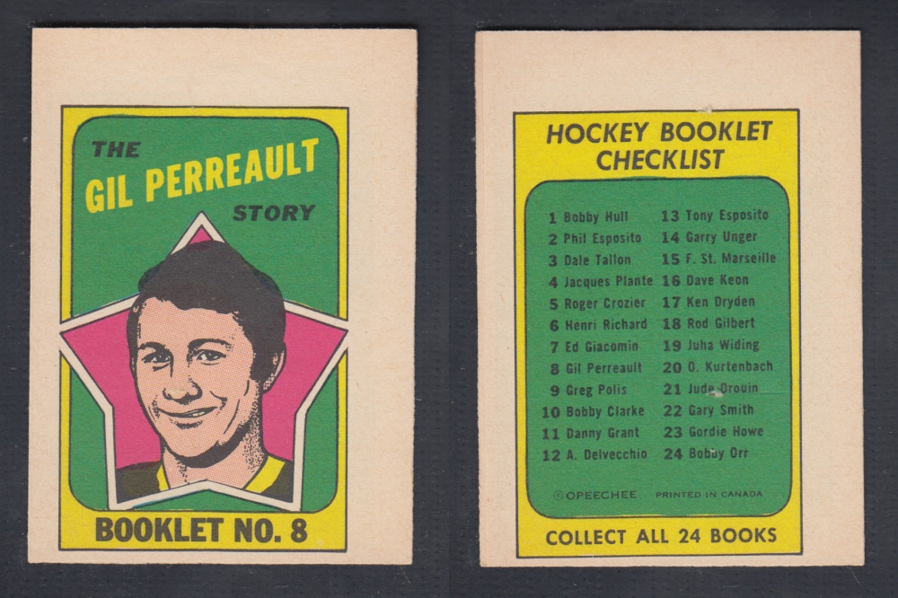 1971-72 O-PEE-CHEE STORY BOOKLET #8 G. PERREAULT photo 1971-72 O-PEE-CHEE STORY BOOKLET #8 G. PERREAULT photo