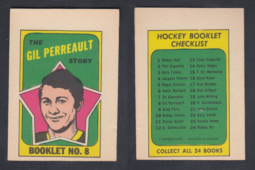 1971-72 O-PEE-CHEE STORY BOOKLET #8 G. PERREAULT photo 1971-72 O-PEE-CHEE STORY BOOKLET #8 G. PERREAULT photo