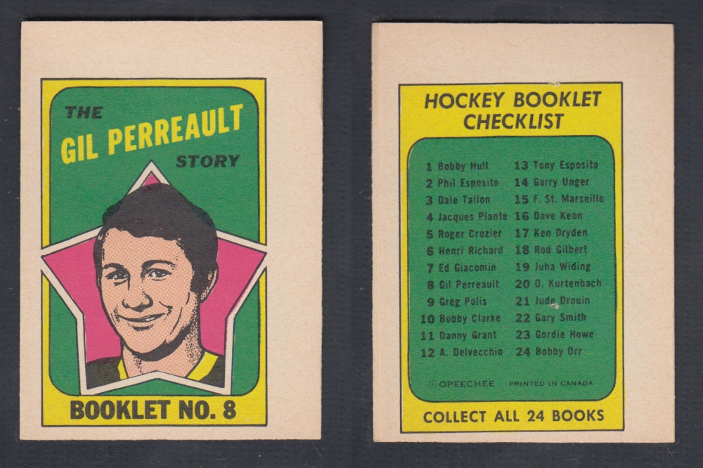1971-72 O-PEE-CHEE STORY BOOKLET #8 G. PERREAULT photo 1971-72 O-PEE-CHEE STORY BOOKLET #8 G. PERREAULT photo