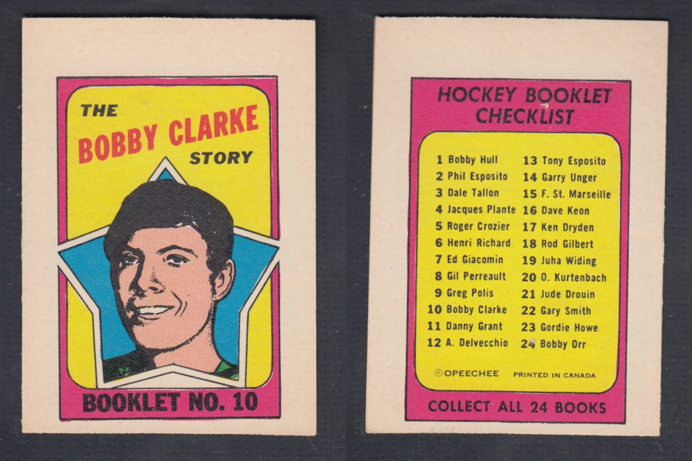 1971-72 O-PEE-CHEE STORY BOOKLET #10 B. CLARKE photo 1971-72 O-PEE-CHEE STORY BOOKLET #10 B. CLARKE photo
