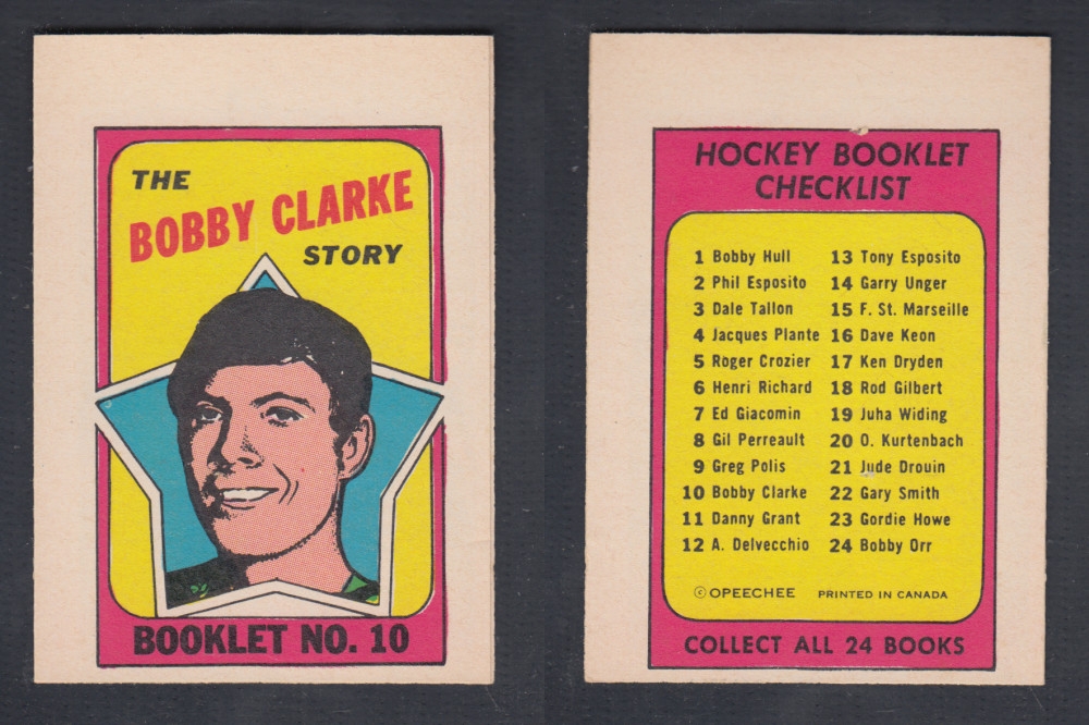 1971-72 O-PEE-CHEE STORY BOOKLET #10 B. CLARKE photo 1971-72 O-PEE-CHEE STORY BOOKLET #10 B. CLARKE photo
