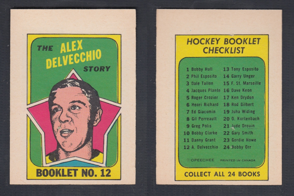 1971-72 O-PEE-CHEE STORY BOOKLET #12 A. DELVECCHIO photo 1971-72 O-PEE-CHEE STORY BOOKLET #12 A. DELVECCHIO photo