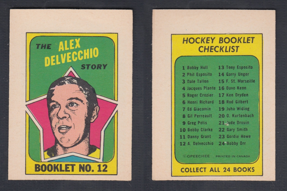 1971-72 O-PEE-CHEE STORY BOOKLET #12 A. DELVECCHIO photo 1971-72 O-PEE-CHEE STORY BOOKLET #12 A. DELVECCHIO photo