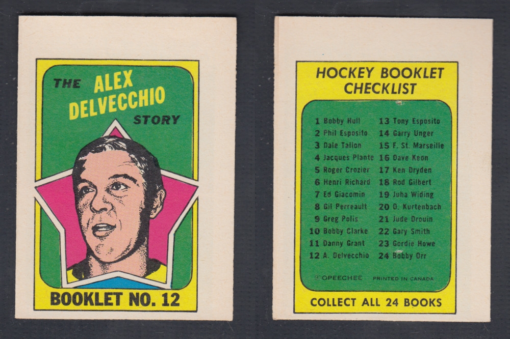 1971-72 O-PEE-CHEE STORY BOOKLET #12 A. DELVECCHIO photo 1971-72 O-PEE-CHEE STORY BOOKLET #12 A. DELVECCHIO photo