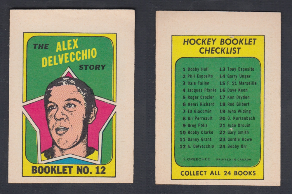 1971-72 O-PEE-CHEE STORY BOOKLET #12 A. DELVECCHIO photo 1971-72 O-PEE-CHEE STORY BOOKLET #12 A. DELVECCHIO photo