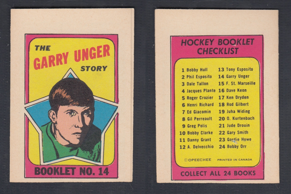 1971-72 O-PEE-CHEE STORY BOOKLET #14 G. UNGER photo 1971-72 O-PEE-CHEE STORY BOOKLET #14 G. UNGER photo