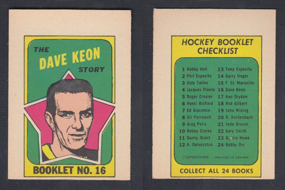 1971-72 O-PEE-CHEE STORY BOOKLET #16 D. KEON photo 1971-72 O-PEE-CHEE STORY BOOKLET #16 D. KEON photo