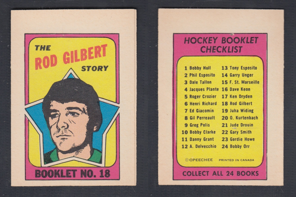1971-72 O-PEE-CHEE STORY BOOKLET #18 R. GILBERT photo 1971-72 O-PEE-CHEE STORY BOOKLET #18 R. GILBERT photo