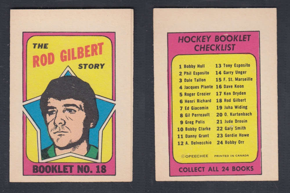 1971-72 O-PEE-CHEE STORY BOOKLET #18 R. GILBERT photo 1971-72 O-PEE-CHEE STORY BOOKLET #18 R. GILBERT photo