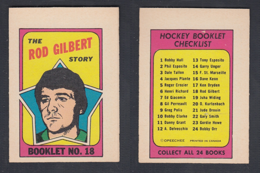 1971-72 O-PEE-CHEE STORY BOOKLET #18 R. GILBERT photo 1971-72 O-PEE-CHEE STORY BOOKLET #18 R. GILBERT photo