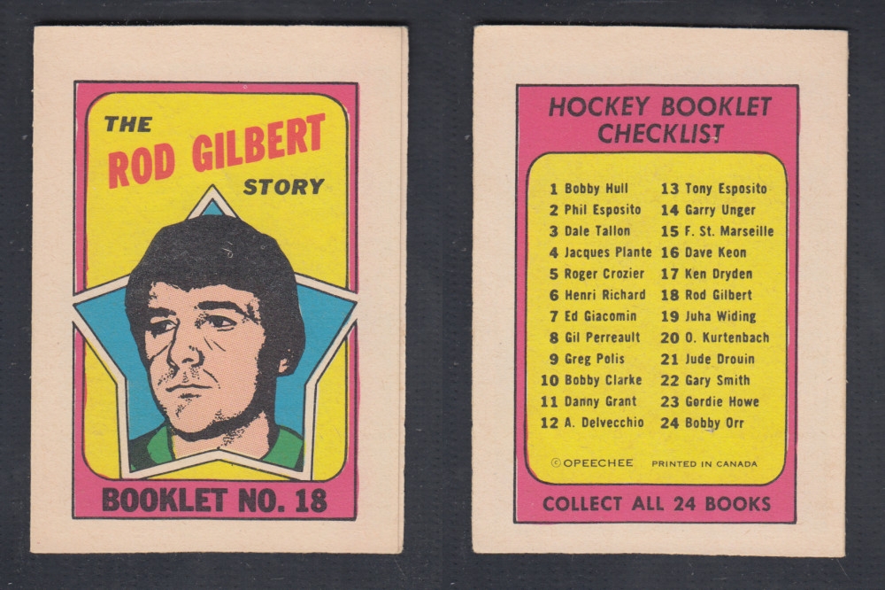 1971-72 O-PEE-CHEE STORY BOOKLET #18 R. GILBERT photo 1971-72 O-PEE-CHEE STORY BOOKLET #18 R. GILBERT photo