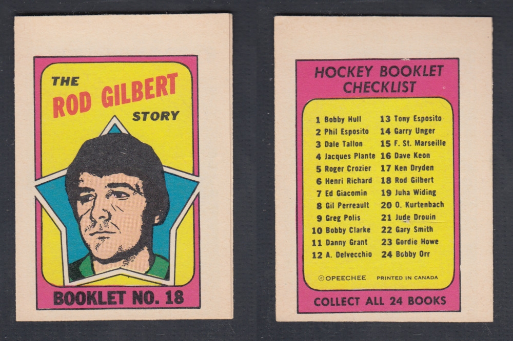 1971-72 O-PEE-CHEE STORY BOOKLET #18 R. GILBERT photo 1971-72 O-PEE-CHEE STORY BOOKLET #18 R. GILBERT photo