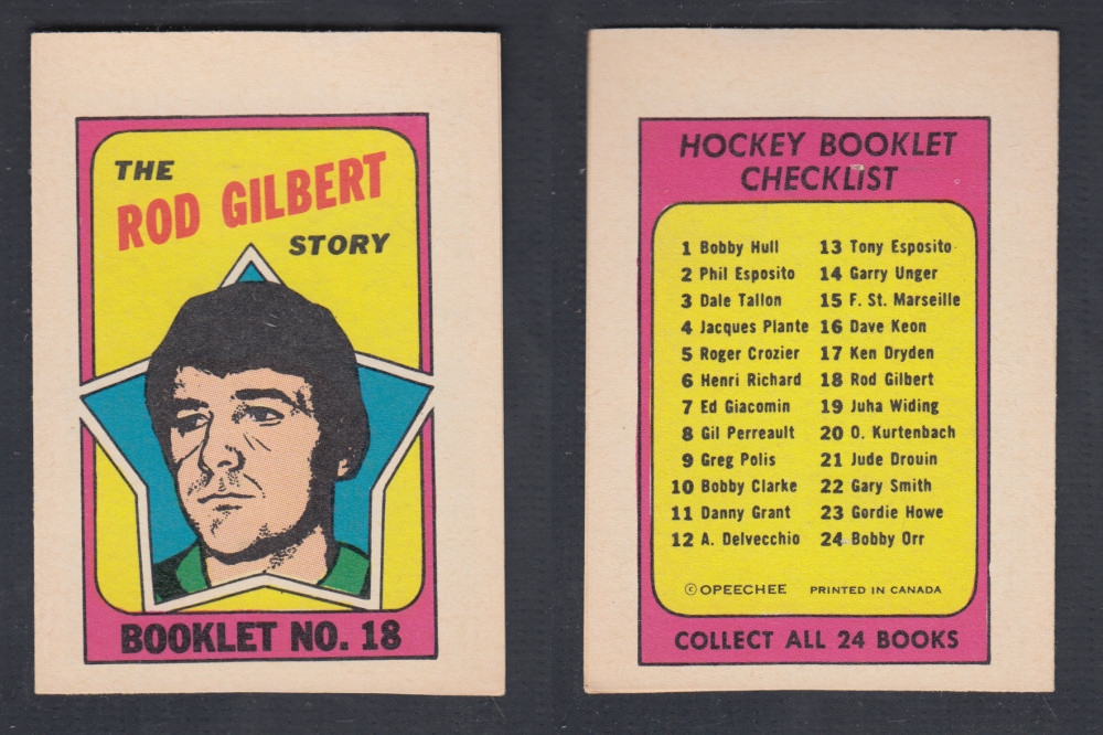 1971-72 O-PEE-CHEE STORY BOOKLET #18 R. GILBERT photo 1971-72 O-PEE-CHEE STORY BOOKLET #18 R. GILBERT photo