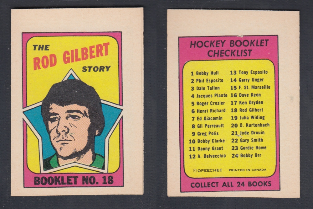 1971-72 O-PEE-CHEE STORY BOOKLET #18 R. GILBERT photo 1971-72 O-PEE-CHEE STORY BOOKLET #18 R. GILBERT photo